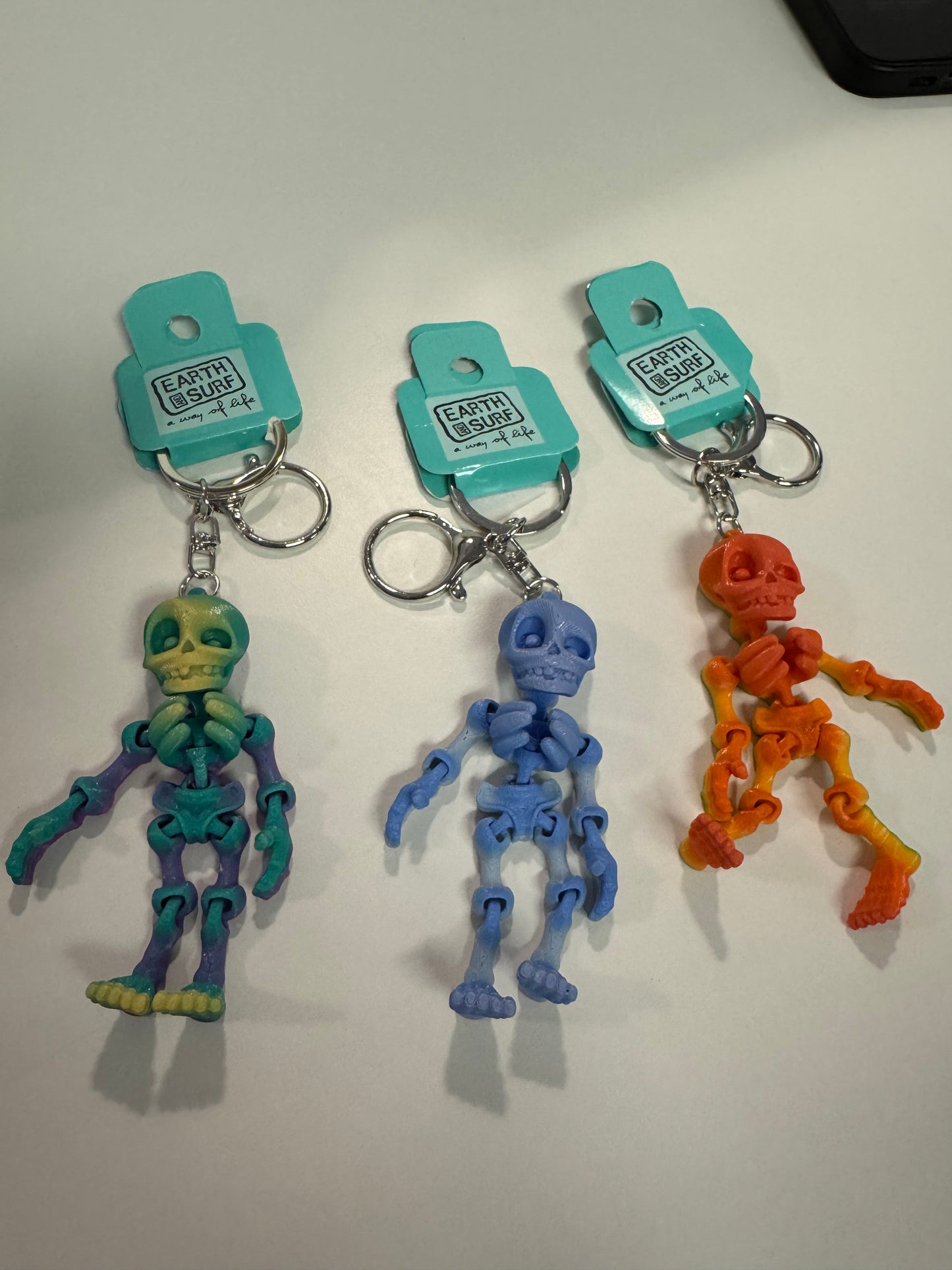 3D skeleton keychain