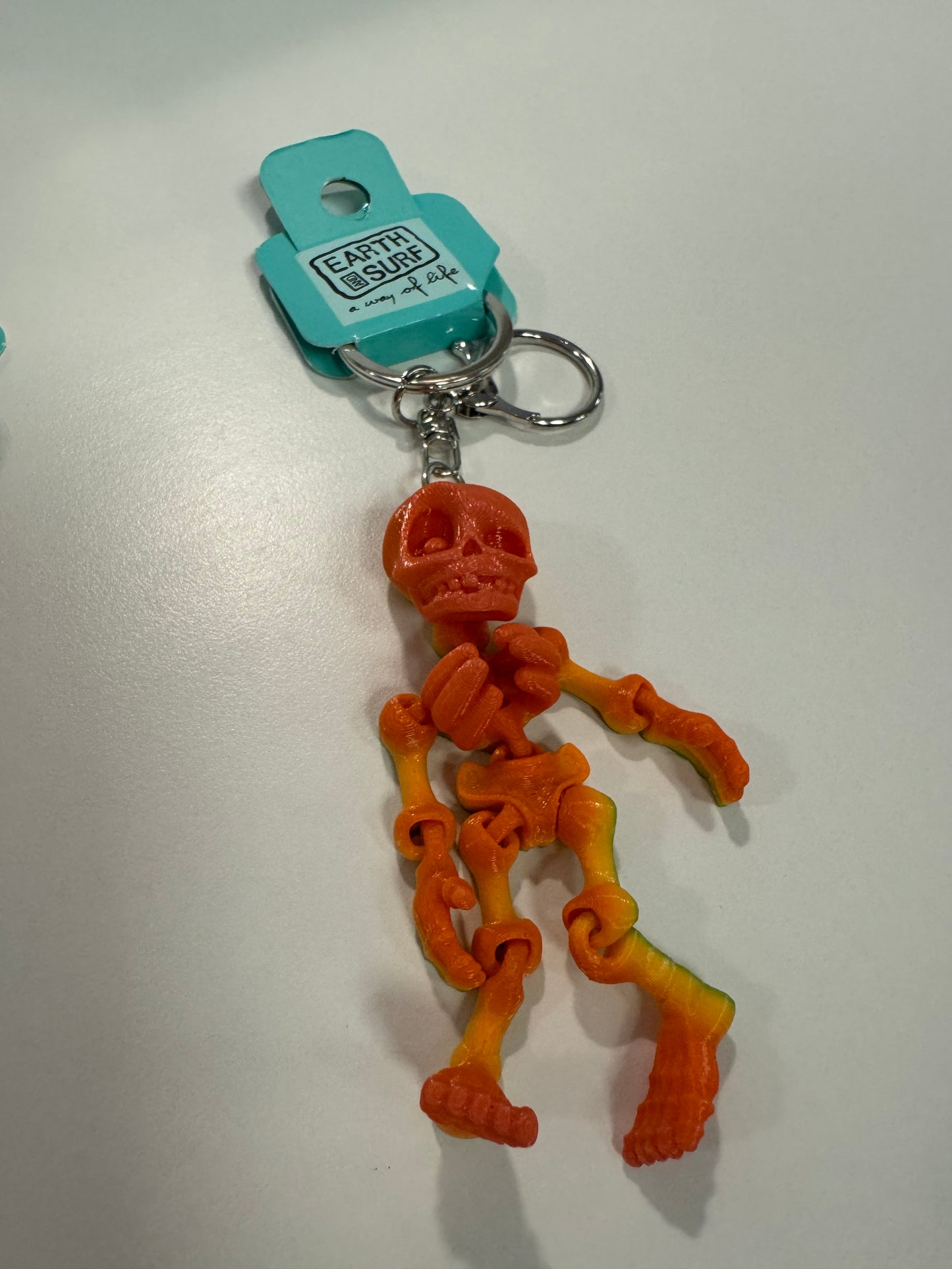 3D skeleton keychain