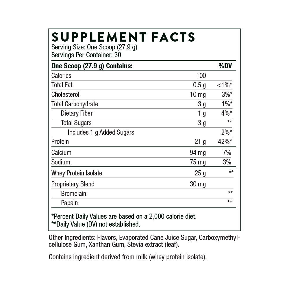 Whey Protein Isolate - Vanilla