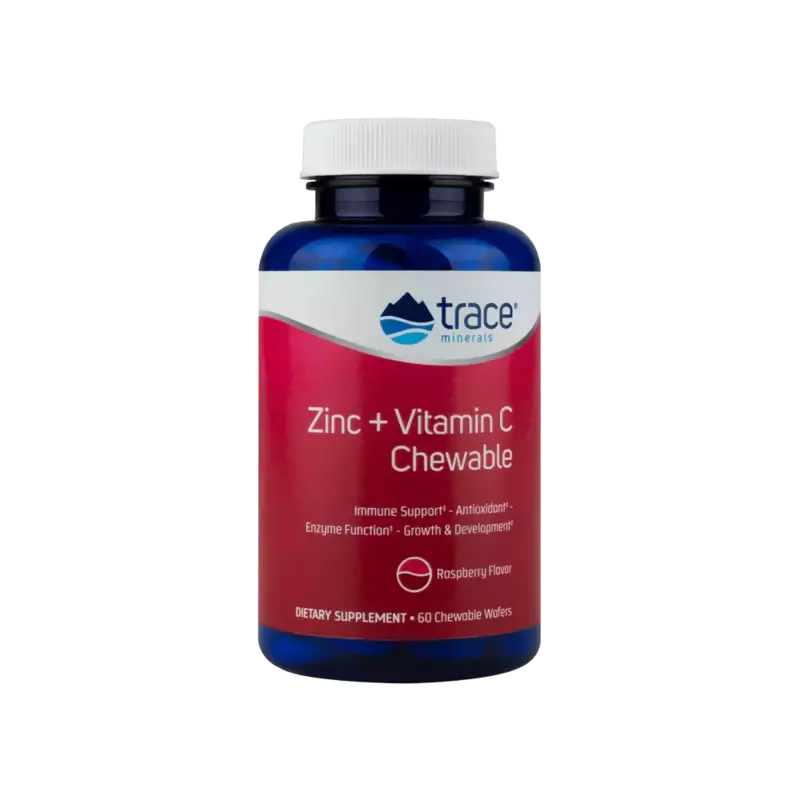 Zinc + Vitamin C Chewables-Raspberry