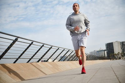 man running outdoors