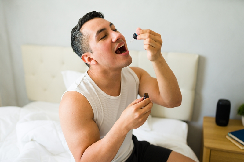 man taking sublingual semaglutide